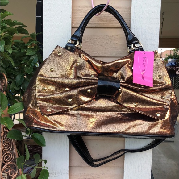 Betsey Johnson Handbags - Betsy Johnson golden handbag